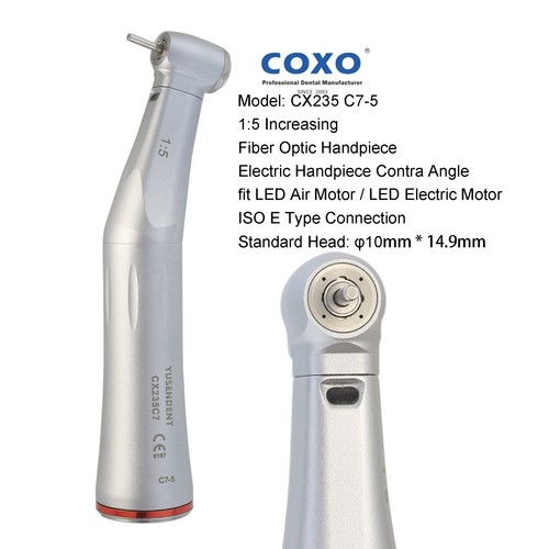 BEING Dental Electric Motor 1:5 LED Handpiece Fiber Optic Contra Angle 16:1 Kavo - Picture 8 of 115