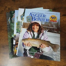 Lot of 6 Pennsylvania Angler & Boater Fishing Magazines, Full Year 2011
