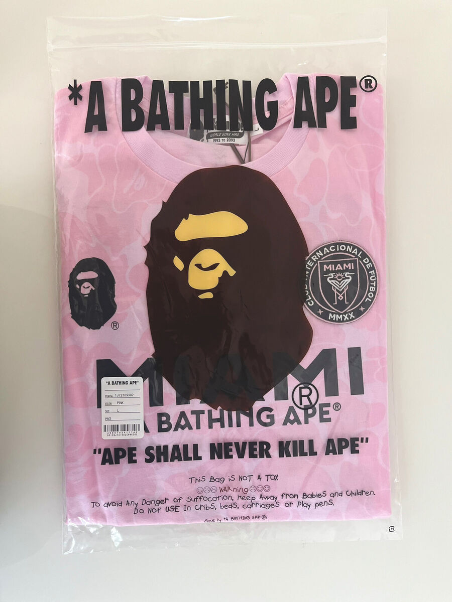 Bape x Inter Miami CF Pink Tee Futbol Soccer 2XL BNWT | eBay Bape x Inter Miami CF Pink Tee Futbol Soccer 2XL BNWT | eBay
