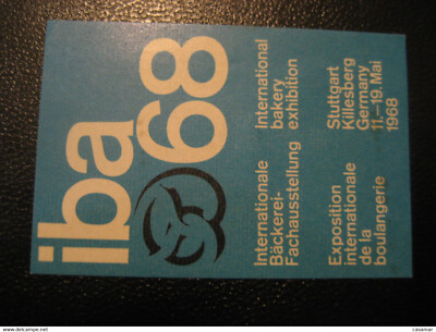 STUTTGART 1968 Bakery Bread Cake Boulangerie Pain Patisserie Poster Stamp Vignet