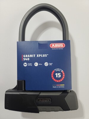 Abus Granit Xplus 540 - Black - 13mm Diameter/9 Shackle 160HB230 USH540