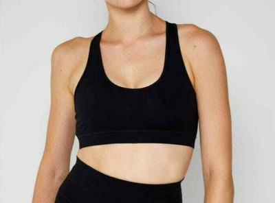 4 Laps FourLaps Infinity Sports Bra Women's Large Black Gym/Workout NWT $68.00