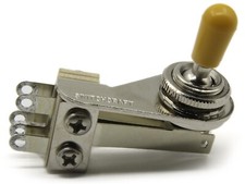 1x Switchcraft Right-angle  L-Type  3-Way Toggle With Amber Switchcraft Tip
