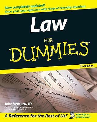 Law For Dummies by J Ventura PAPERBACK - Image 2