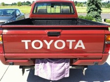 TOYOTA TAILGATE DECAL VINYL EMBLEM PICK UP T-100 SR5 TRD TACOMA TUNDRA