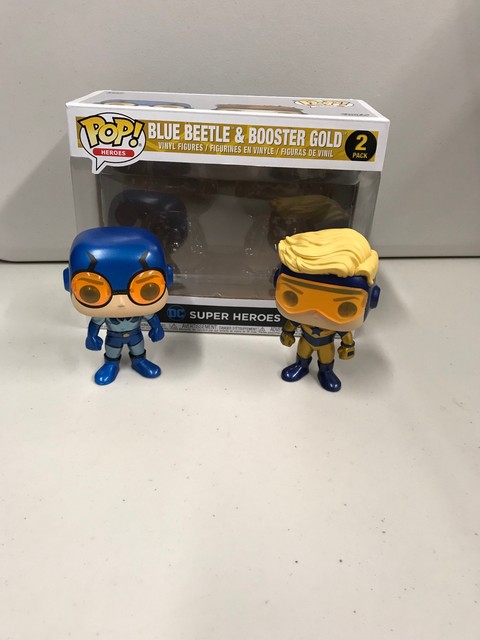FUNKO POP PX EXCLUSIVES BLUE BEETLE & BOOSTER GOLD #2 | eBay