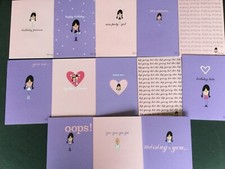 Sélection de cartes de voeux utiles.Toutes occasions.Cartes amusantes, mignonnes.