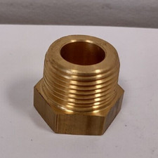 Brass straight adapter 3/8 BSPT female x 3/4 NPT male