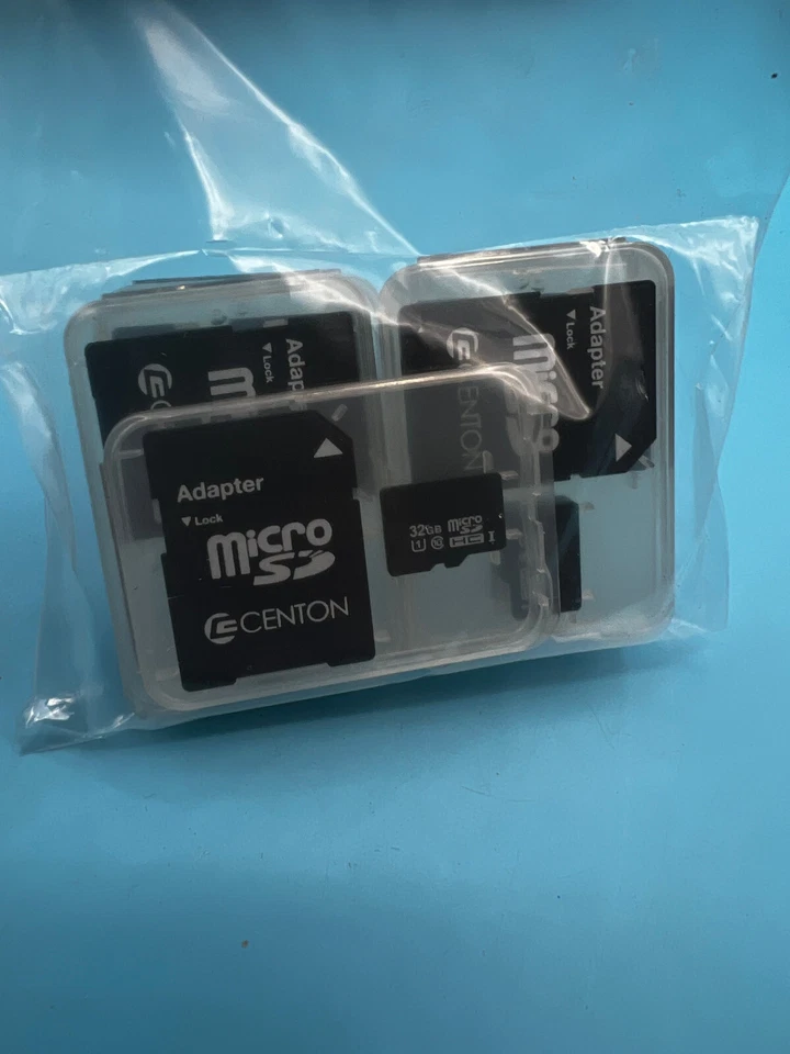 Centon High Speed 32GB MicroSDHC Memory Card with Adapter S1-MSDHU1-32G5B 5 PACK - Image 3 of 3