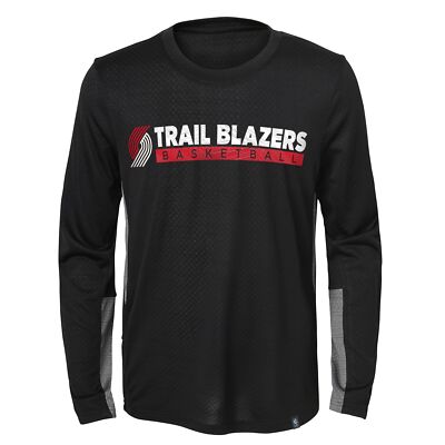 Outerstuff Portland Trail Blazers NBA Boys (4-7) Performance T-Shirt, Black