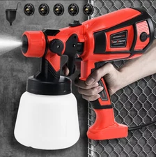 850W High Pressure Electric Paint Sprayer 1400ML HVLP Spray Paint Gun Wired US