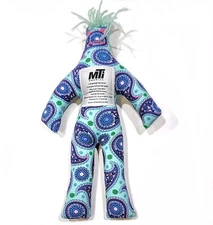 DAMMIT! DOLL Stress Relief Turquoise Blue MTI America Healthcare Paisley Design