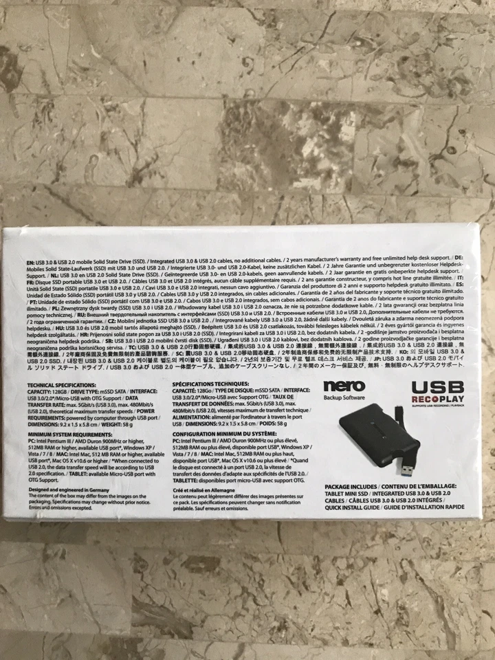 FREECOM TABLET MINI SSD 128GB BRAND NEW. - Image 3 of 4