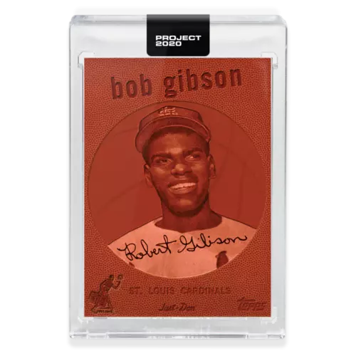 Topps PROJECT 2020 Card 163 - 1959 Bob Gibson by Don C - Print Run: 3,484