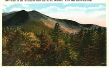 Mountains From Top of Mt. Mitchell 6.7 Ft Above Sea-Level Vintage Postcard c1920