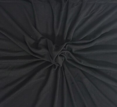 Black 1x1 Rib Knit Fabric by the Yard  Siro Micro Bamboo Spandex 4/23