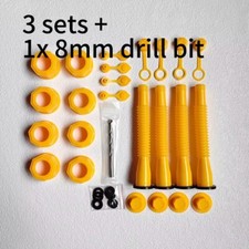 3X Replacement Gas Can Spout Nozzle Vent Kit for Plastic Gas Cans Old Style Cap