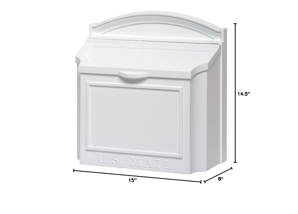 Настенный почтовый ящик Whitehall 16139, белый - Изображение 4 из 4