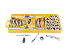 KIT FILIERA 40 PZ FILETTATURA MASCHI E FEMMINE FILIERE UTENSILI VALIGIA M3 M12