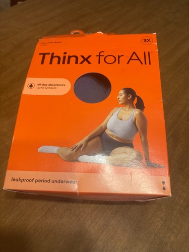 Thinx for All Period Underwear Lace Trim Brief 3x Black Hase 2 pair - Picture 6 of 7