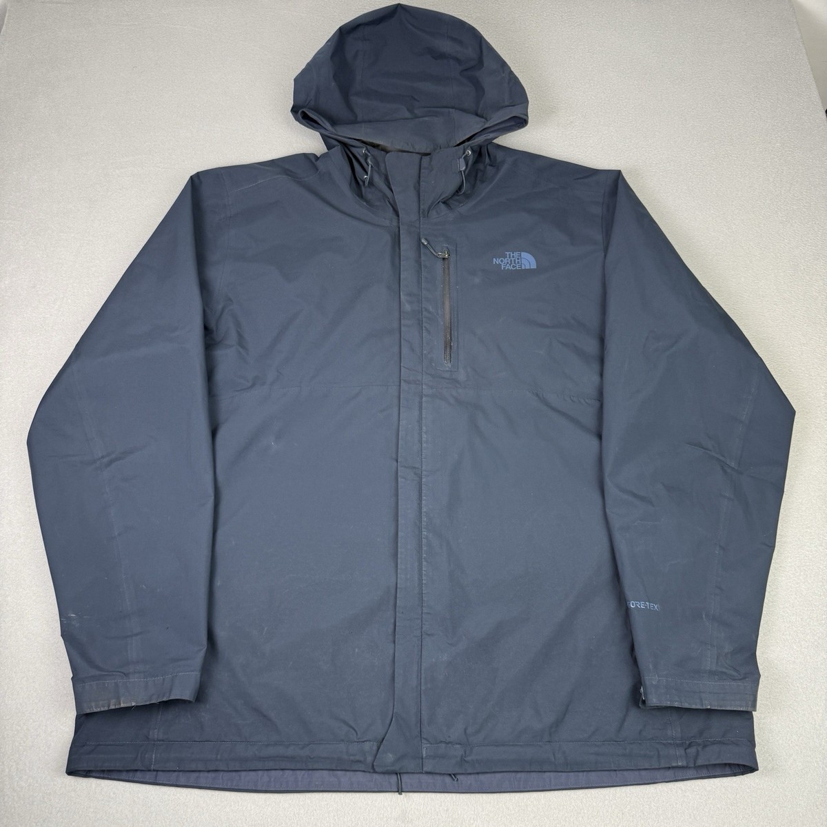 The North Face Jacket Mens XXL Navy Dryzzle Gore-Tex Hooded