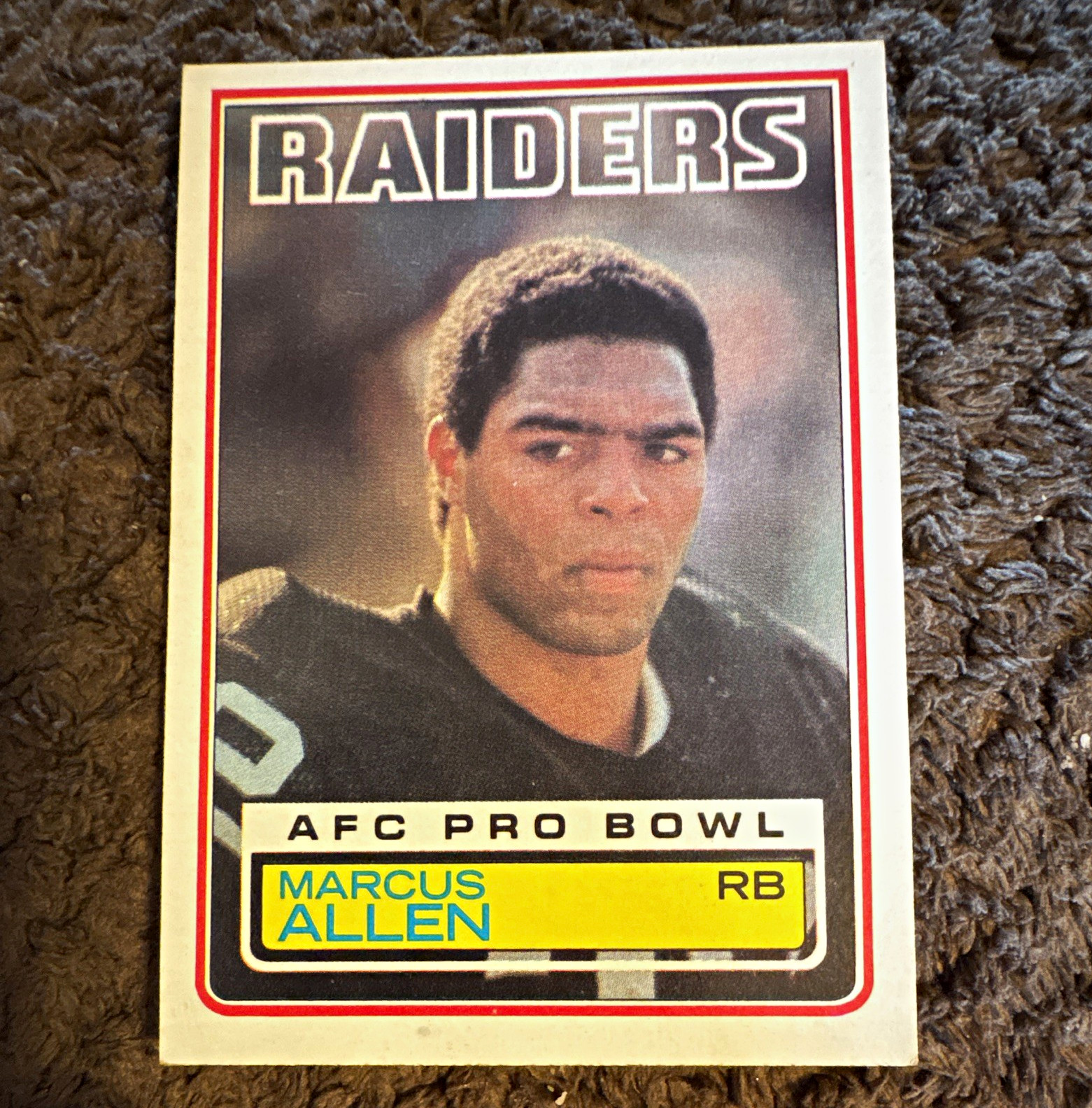 Topps 1983 Marcus Allen #294 ROOKIE AFC Pro Bowl Los Angeles Raiders NFL