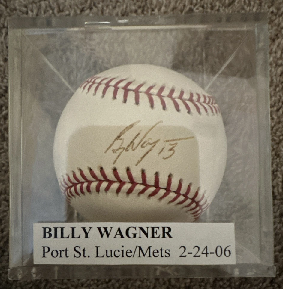 Billy Wagner Autographed Official Major League Baseball - Image 2 of 3