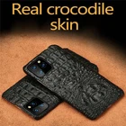 Cover Alligator Skin For iPhone 17 16 15 Pro Max Genuine Crocodile Leather Case
