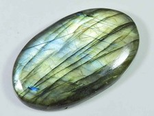 106Cts. Natural Labradorite Oval Crystal Cabochon loose Gemstone 30X50MM s026