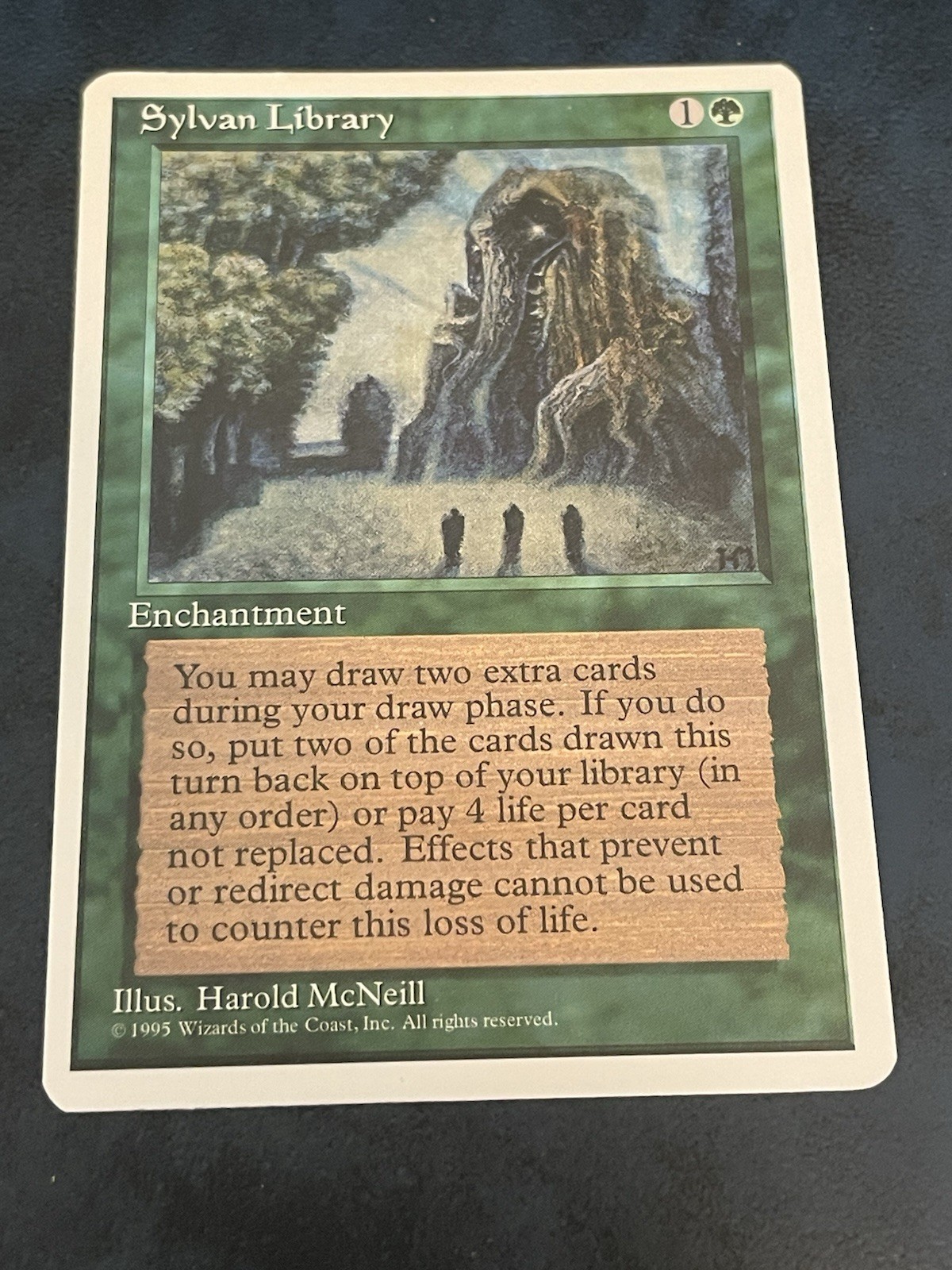 Sylvan Library MTG 4th Edition Magic The Gathering Card LP