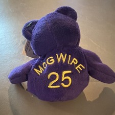 Salvino's Mark McGwire 25 Bamm Beanos Plush Bear Purple 1998 Ages 3 and Up