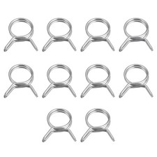 20pcs Double Wire Spring Hose Clamp 304 Stainless Steel 10mm Spring Clips