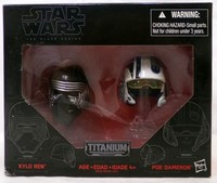 Hasbro Star Wars Titanium Serie #01 Kylo Ren Und Poe Dameron 1/6 MaßStab Helme