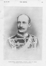 ROBERT BADEN-POWELL Indossa un sorriso di rilievo - Stampa antica 1900