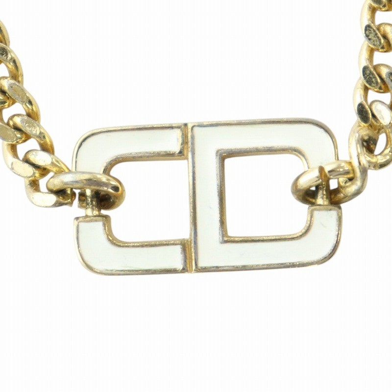 Dior CD Logo Kihei Chain Necklace in Gold Tone-image