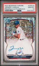 2023 Bowman Chrome 1st Autographs #Cpajv Joendry Vargas Speckle Refractor PSA10