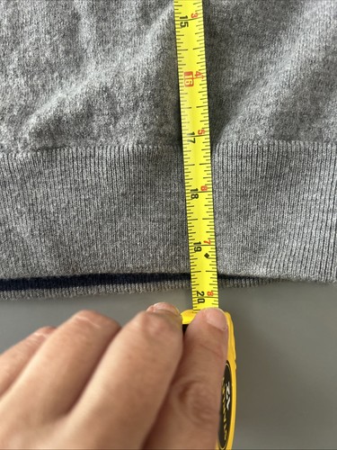 Vineyard Vines Boys Merino Wool Blend 1/4 zip Sweater Gray Blue XS Extra Small - Picture 11 of 14