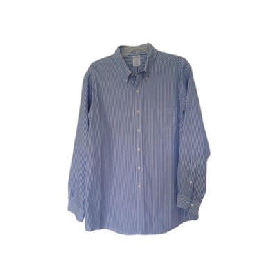 Brooks Brothers Regent 1818 Mens Shirt Long Sleeve Button Down Cotton Size 17 