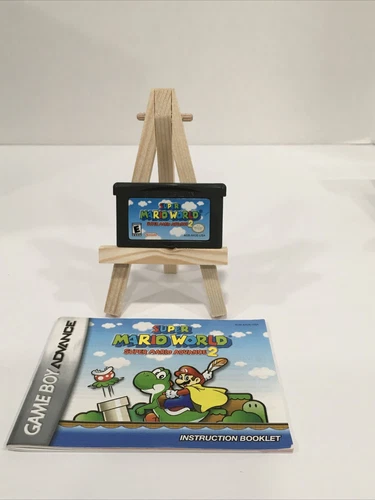 Super Mario World: Super Mario Advance 2 GBA Cartridge And Manual VGC RARE