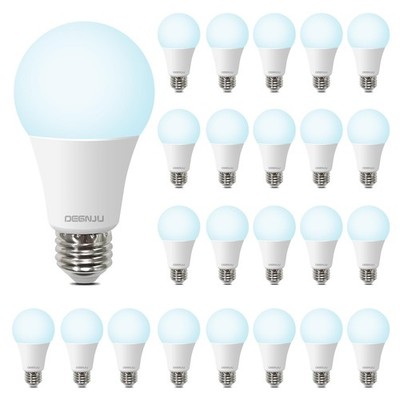 DEGNJU A19 LED Light Bulbs, 100 Watt Equivalent LED Bulbs, Daylight 5000K, 1500
