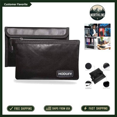 Compact Fireproof Money Bag Set - Protect Passport, Keys & More Safely