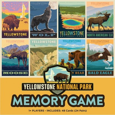 MasterPieces - Yellowstone National Park Officially Licensed Memory Game