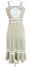 Young Edwardian Arpeja Women's Floral Vintage Sundress  Dress Women's Size 7