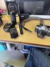 Canon AE-1 35mm SLR Film Camera  Lens 50mm  Canon Speedlite 188A