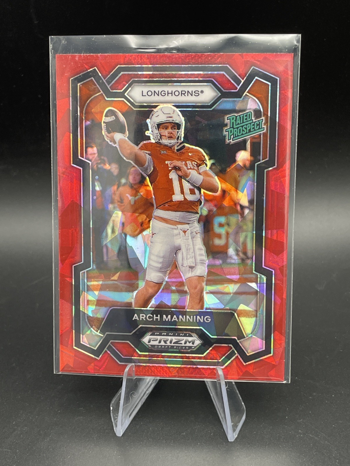 2024 Prizm Draft Picks Arch Manning Rated Prospect Red Cracked Ice