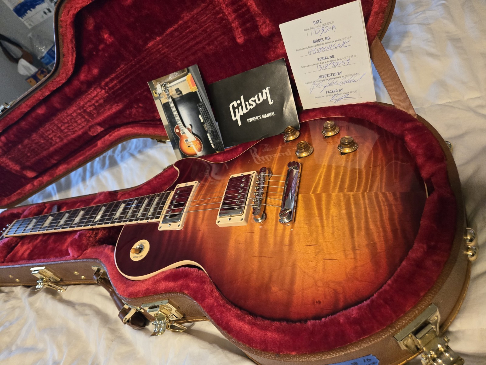 2019 Gibson Les Paul Standard Plus Heritage Cherry AAAA+ Flame Top