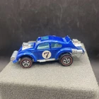 Vintage 1970 Hot Wheels Redline Spoilers Evil Weevil Metallic Blue VW 11