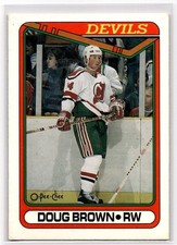 1990-91 O-Pee-Chee Doug Brown New Jersey Devils #117