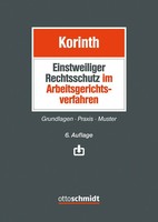 Einstweiliger Rechtsschutz Im Arbeitsgerichtsverfahren | Michael H. Korinth