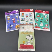 Peanuts Snoopy Hallmark Stickers  Vintage Pencils Halloween Easter Christmas